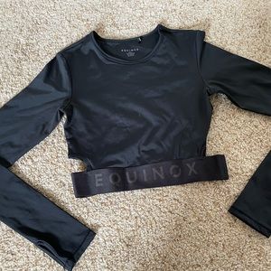 Worn once Equinox Long Sleeve Crop Top